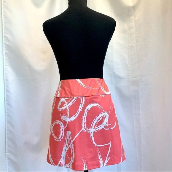 Eleven By Venus Williams coral peach pink white swirl print tennis golf skirt XL - Picture 3 of 9